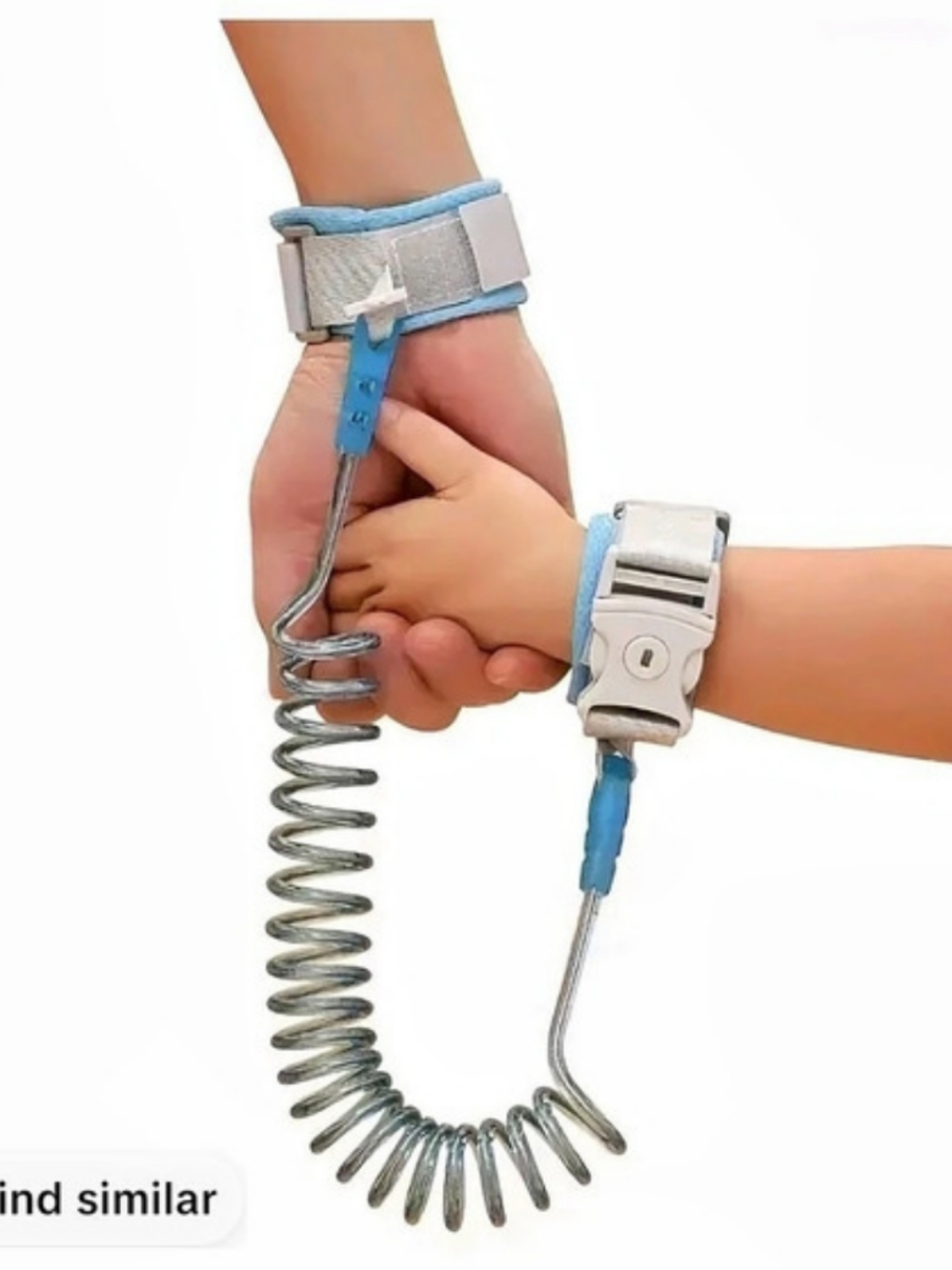 Child Safety Wrist Leash Blue & Gray